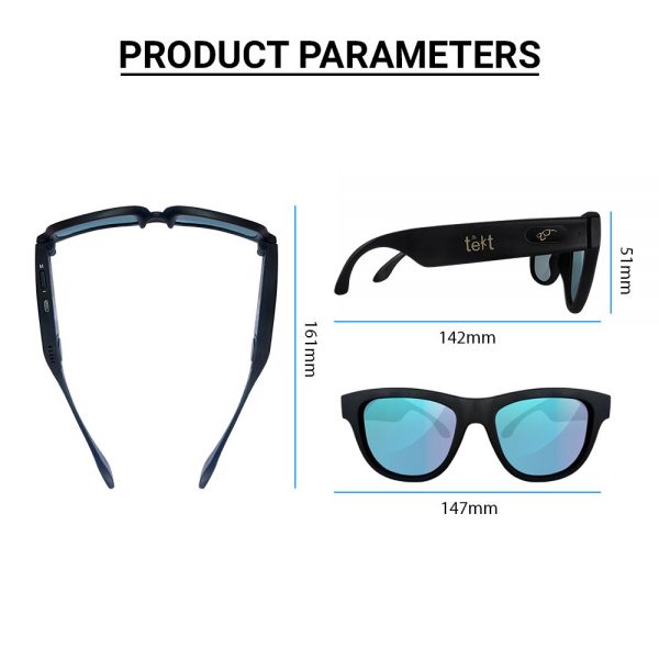 Tekt Bone Conduction Sunglasses Size Tekt Bone Conduction Sunglasses Size